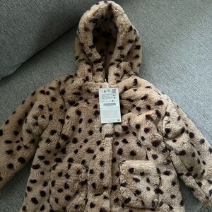Kids animal print coat